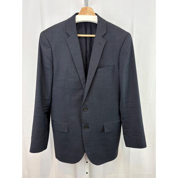 J. Crew Other - J.CREW Size 40R Ludlow Slim Fit Suit Jacket Double Vent Italian Wool Blue Gray